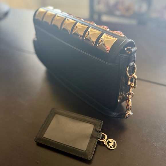 Black and Gold Studded Michael Kors Bag - Picture 2 of 5